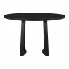 Moe's Home Collection Silas Round Dining Table Black Ash - Front Angle