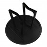 Moe's Home Collection Silas Round Dining Table Black Ash - Angled