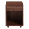 Moe's Home Collection Osamu Walnut Nightstand - Front Angle - Moe's Home Collection Osamu Walnut Nightstand - Front Angle