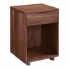Moe's Home Collection Osamu Walnut Nightstand - Front Side Angle - Moe's Home Collection Osamu Walnut Nightstand - Front Side Angle