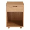 Moe's Home Collection Osamu Oak Nightstand - Front  Angle - Moe's Home Collection Osamu Oak Nightstand - Front  Angle