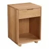 Moe's Home Collection Osamu Oak Nightstand - Front Side Angle - Moe's Home Collection Osamu Oak Nightstand - Front Side Angle