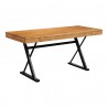 Moe's Home Collection Profecto Desk in Oak - Front Side Angle