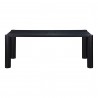 Moe's Home Collection Post Dining Table in Oak Black - Front Angle