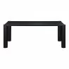 Moe's Home Collection Post Dining Table in Oak Black - Front Angle - Moe's Home Collection Post Dining Table in Oak Black - Front Angle
