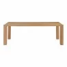 Moe's Home Collection Post Dining Table in Oak Natural - Front Angle - Moe's Home Collection Post Dining Table in Oak Natural - Front Angle