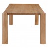 Moe's Home Collection Post Dining Table in Oak Natural - Side Angle