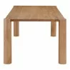 Moe's Home Collection Post Dining Table in Oak Natural - Side Angle - Moe's Home Collection Post Dining Table in Oak Natural - Side Angle