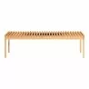 Moe's Home Collection Rohe Oak Bench Natural - Front Angle - Moe's Home Collection Rohe Oak Bench Natural - Front Angle