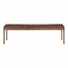 Moe's Home Collection Rohe Walnut Bench Natural - Front Angle - Moe's Home Collection Rohe Walnut Bench Natural - Front Angle