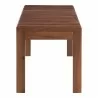 Moe's Home Collection Rohe Walnut Bench Natural - Side Angle - Moe's Home Collection Rohe Walnut Bench Natural - Side Angle