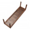 Moe's Home Collection Rohe Walnut Bench Natural - View of Bottom