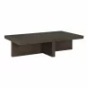 Moe's Home Collection Folke Coffee Table in Dark Brown - Front Side Angle - Moe's Home Collection Folke Coffee Table in Dark Brown - Front Side Angle