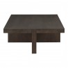 Moe's Home Collection Folke Coffee Table in Dark Brown - Side Angle