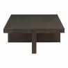 Moe's Home Collection Folke Coffee Table in Dark Brown - Side Angle - Moe's Home Collection Folke Coffee Table in Dark Brown - Side Angle
