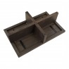 Moe's Home Collection Folke Coffee Table in Dark Brown - View of Bottom