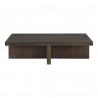 Moe's Home Collection Folke Coffee Table in Dark Brown - Front Angle