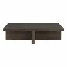 Moe's Home Collection Folke Coffee Table in Dark Brown - Front Angle - Moe's Home Collection Folke Coffee Table in Dark Brown - Front Angle