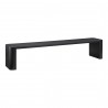 Moe's Home Collection Post Dining Bench in Large Black - Front Side Angle