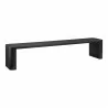 Moe's Home Collection Post Dining Bench in Large Black - Front Side Angle - Moe's Home Collection Post Dining Bench in Large Black - Front Side Angle