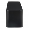Moe's Home Collection Post Dining Bench in Large Black - Side Angle