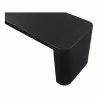 Moe's Home Collection Post Dining Bench in Large Black - Side Closeup Top Angle - Moe's Home Collection Post Dining Bench in Large Black - Side Closeup Top Angle