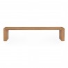 Moe's Home Collection Post Dining Bench in Large Natural - Front Angle