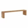 Moe's Home Collection Post Dining Bench in Large Natural - Front Side Angle - Moe's Home Collection Post Dining Bench in Large Natural - Front Side Angle