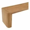 Moe's Home Collection Post Dining Bench in Large Natural - Side Closeup Top Angle - Moe's Home Collection Post Dining Bench in Large Natural - Side Closeup Top Angle