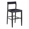 Moe's Home Collection Owing Counter Stool in Black - Front Side Angle