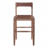 Moe's Home Collection Owing Counter Stool in Walnut - Front Angle