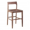 Moe's Home Collection Owing Counter Stool in Walnut - Front Side Angle