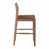 Moe's Home Collection Owing Counter Stool in Walnut - Side Angle