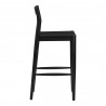 Moe's Home Collection Owing Barstool in Black - Side Angle