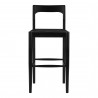 Moe's Home Collection Owing Barstool in Black - Front Angle