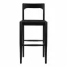 Moe's Home Collection Owing Barstool in Black - Front Angle - Moe's Home Collection Owing Barstool in Black - Front Angle