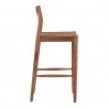 Moe's Home Collection Owing Barstool in Walnut - Side Angle