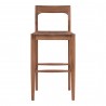 Moe's Home Collection Owing Barstool in Walnut - Front Angle