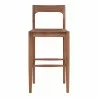 Moe's Home Collection Owing Barstool in Walnut - Front Angle - Moe's Home Collection Owing Barstool in Walnut - Front Angle