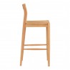 Moe's Home Collection Owing Barstool in Oak - Side Angle