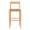 Moe's Home Collection Owing Barstool in Oak - Front Angle