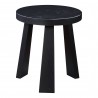 Moe's Home Collection Lund Stool in Black Oak - Front Angle