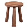 Moe's Home Collection Lund Stool in Walnut - Front Angle