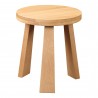 Moe's Home Collection Lund Stool in Oak - Front Angle