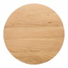 Moe's Home Collection Lund Stool in Oak - Top Angle