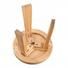 Moe's Home Collection Lund Stool in Oak - View of Bottom