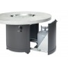Outdoor Greatroom Company Beacon Chat Fire Table White Onyx Top 20" Burner - Storage View