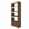Manhattan Comfort Mid-Century Modern Ratzer Bookcase  - Manhattan Comfort Mid-Century Modern Ratzer Bookcase 