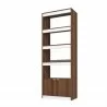 Manhattan Comfort Mid-Century Modern Ratzer Bookcase Angle - Manhattan Comfort Mid-Century Modern Ratzer Bookcase Angle