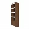 Manhattan Comfort Mid-Century Modern Ratzer Bookcase Side Angle - Manhattan Comfort Mid-Century Modern Ratzer Bookcase Side Angle